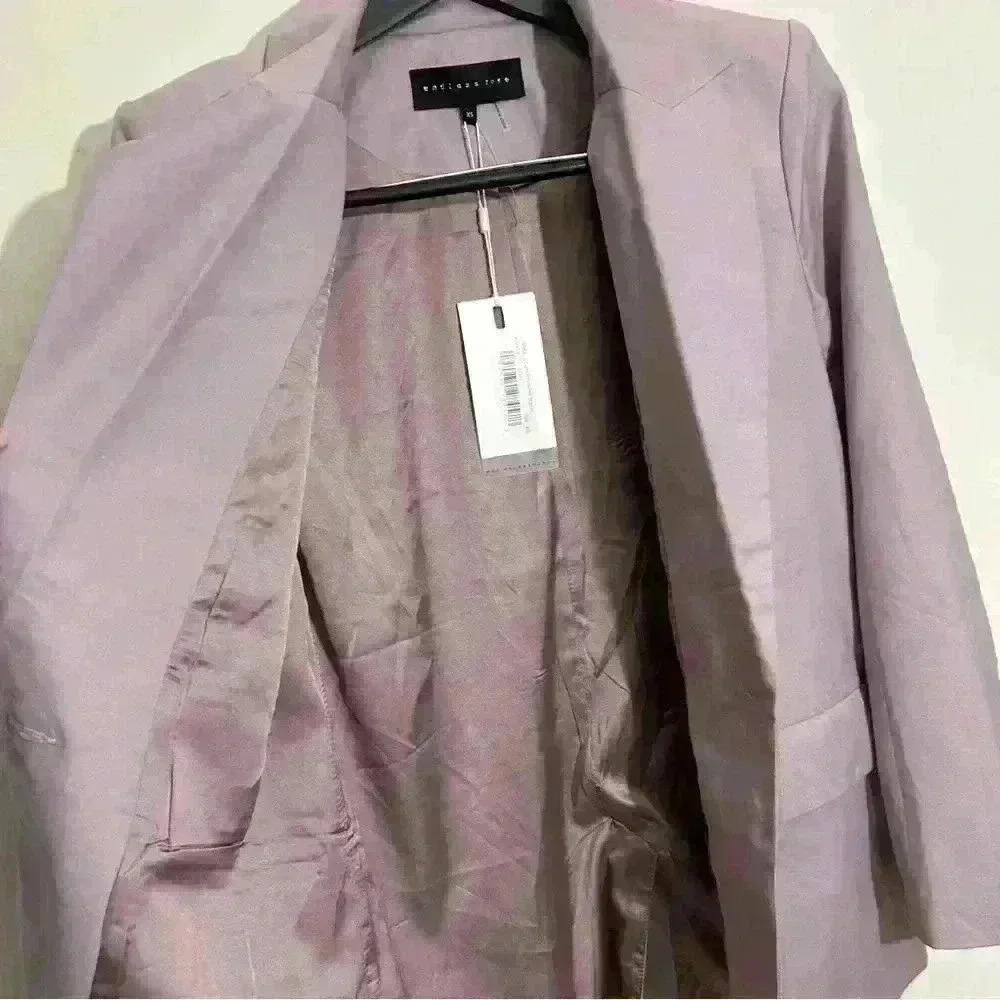Blazer Single Breasted Womens Pink 1 Button Jacket Endless Rose Size XS NWT - Picture 7 of 7